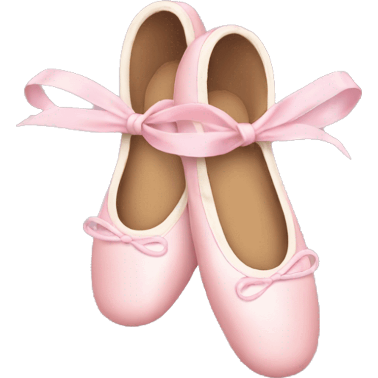 light pink christmas ballet shoes emoji