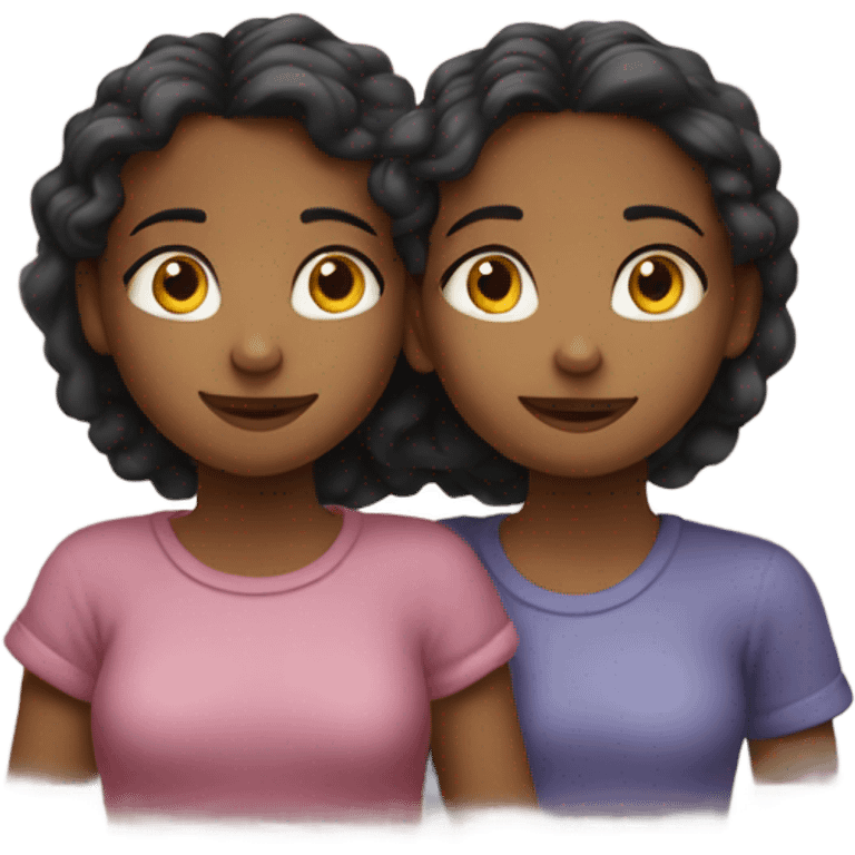 Two girls take their relationship to the next level emoji