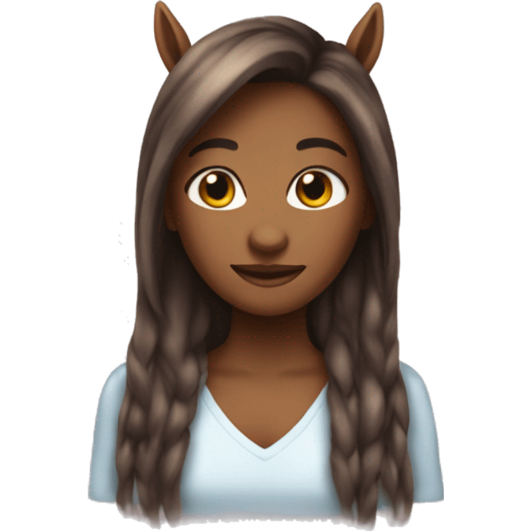 unicorn brown skinned girl happy emoji emoji