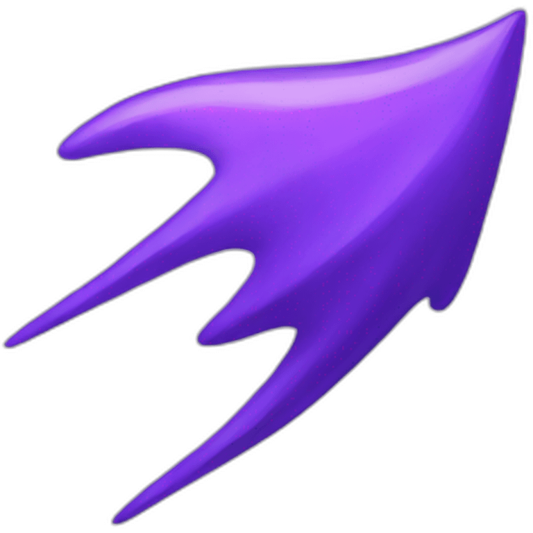 purple color thunder emoji