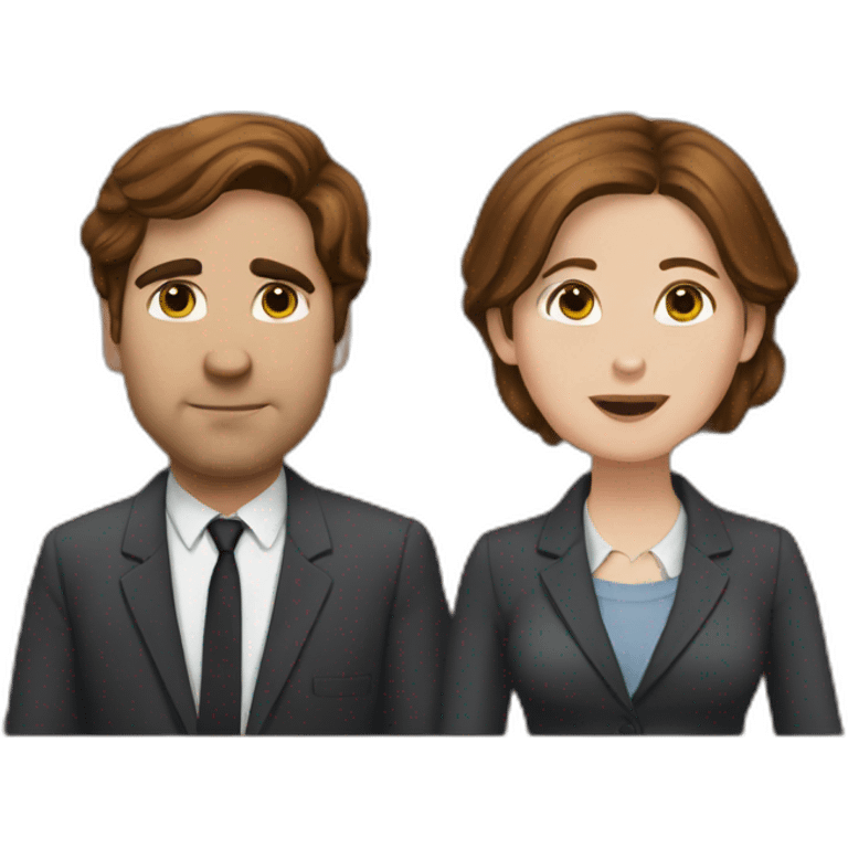 Jim and pam emoji