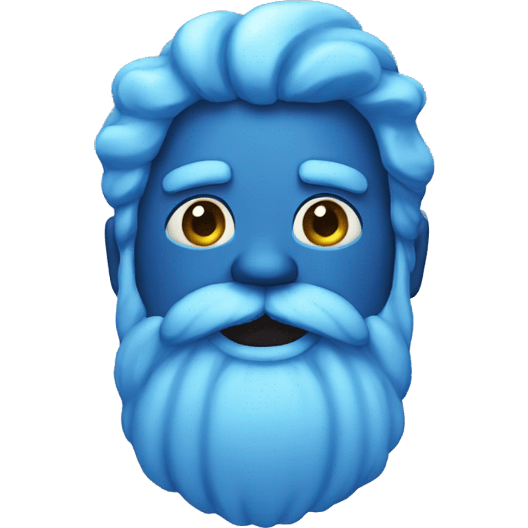 blue giant with  a beard  emoji