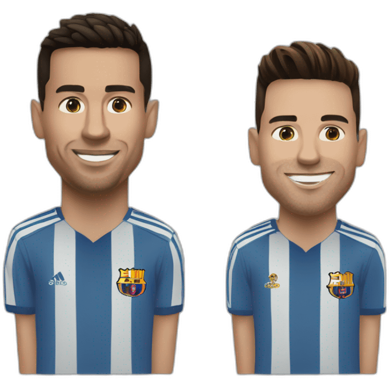 Ronaldo et Messi emoji