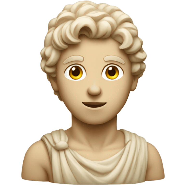 beige statue of david emoji