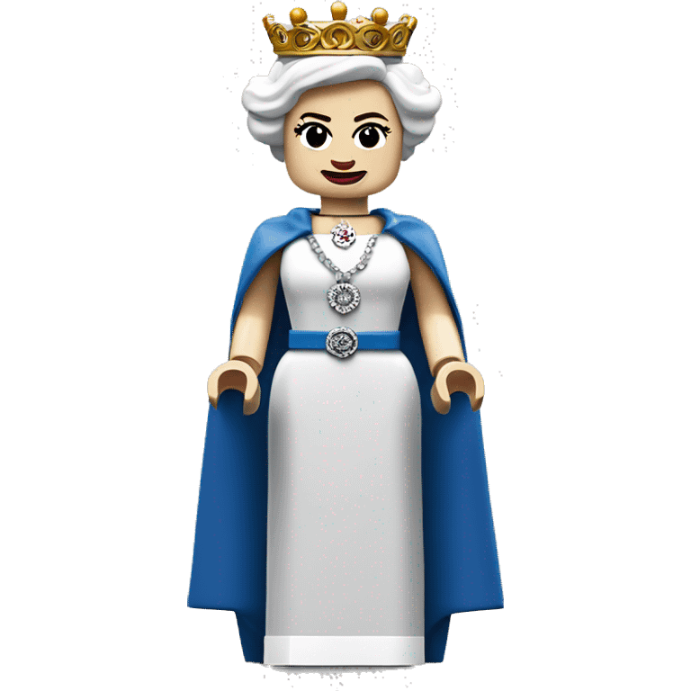 QUEEN ELIZABETH II lego full body emoji