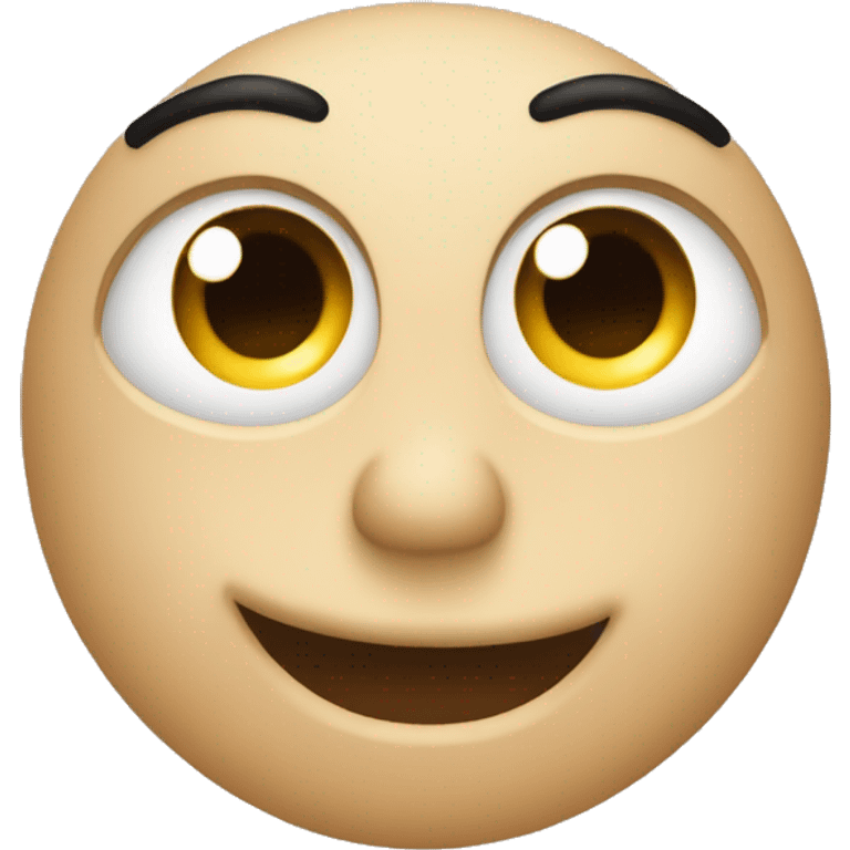 Staring through smiling with love, the base emoji has to be 🙂. No nose. emoji