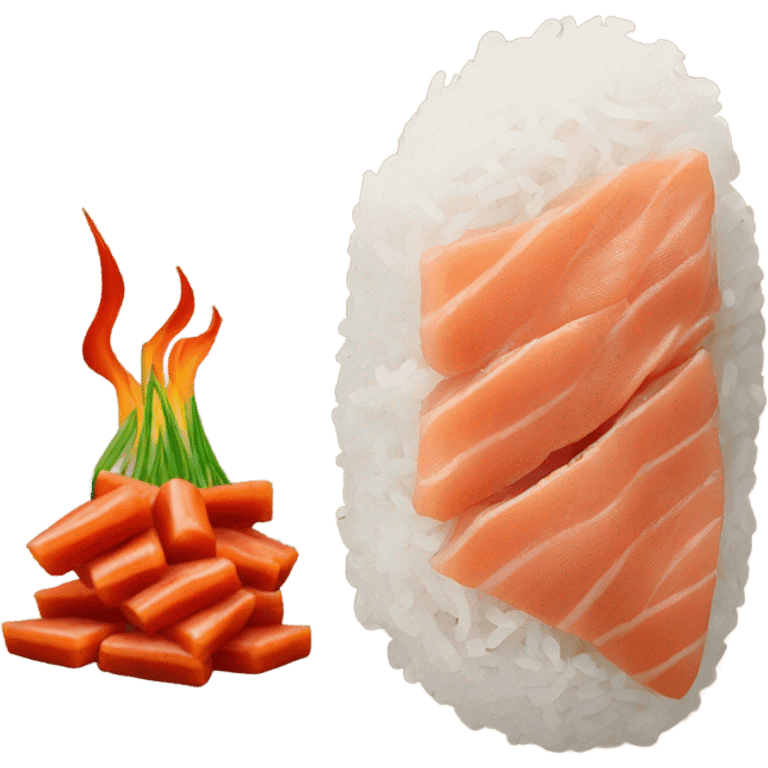 spicy tuna crispy rice  emoji