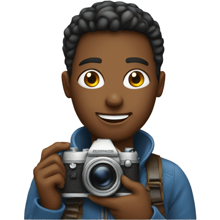 Blogger with a camera emoji