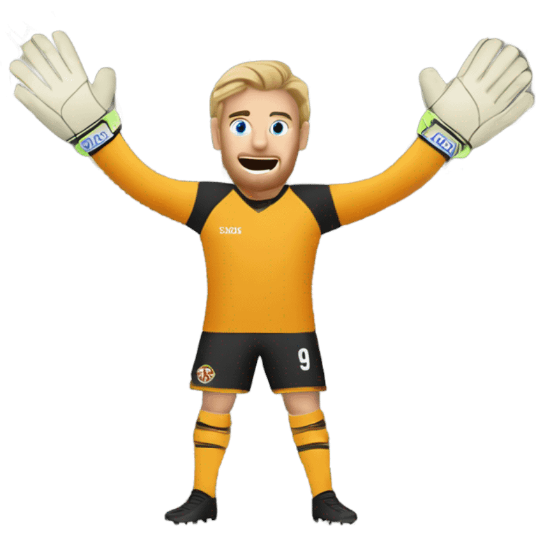 Sausage roll as a goal keeper emoji