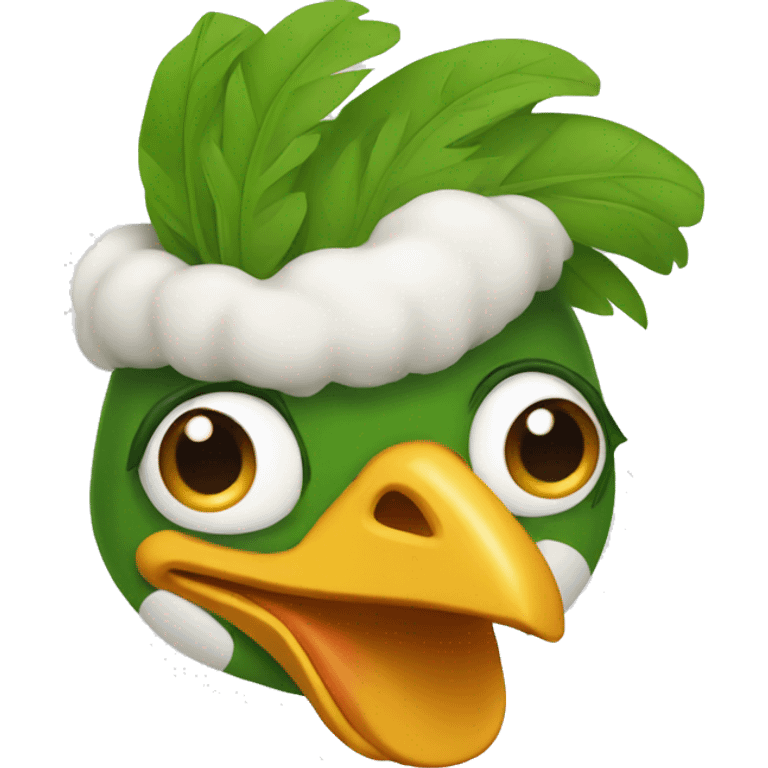 Pollo verde emoji