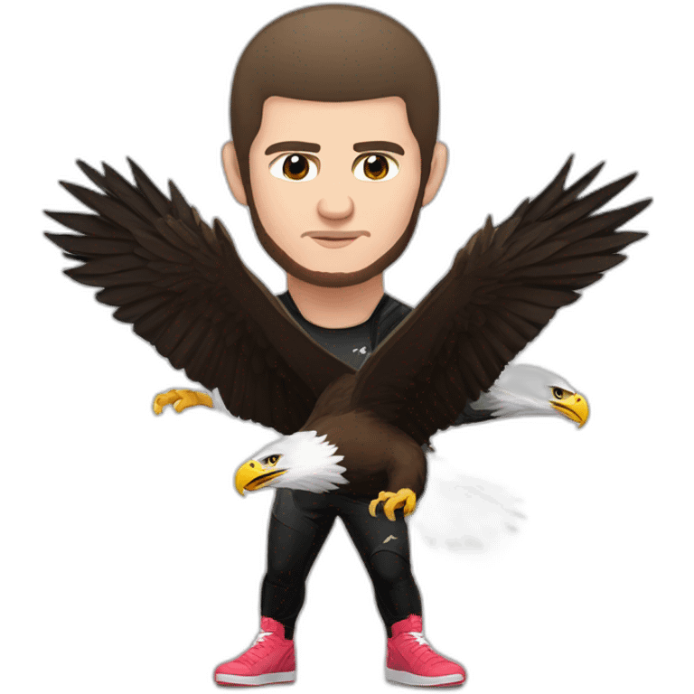 Khabib nurmagomedov with eagle emoji