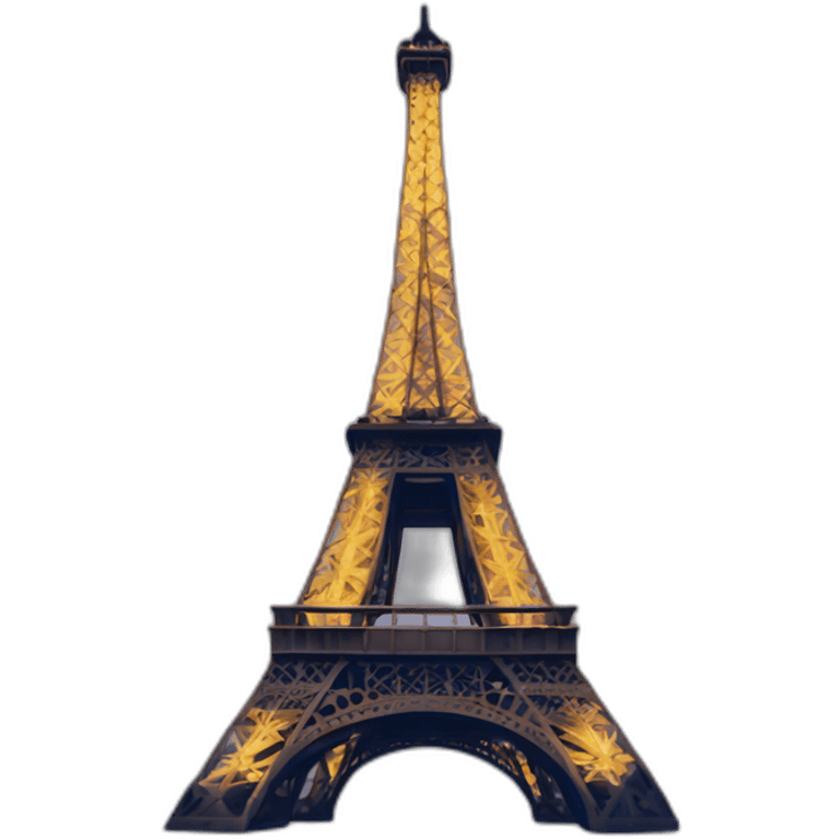 eiffel tower at night emoji