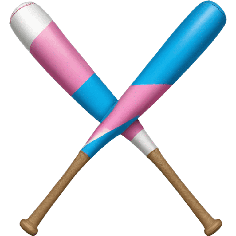 Transgender flag baseball bat emoji