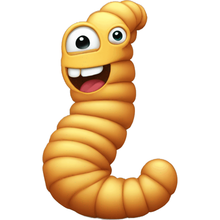 Worm with big shoes emoji