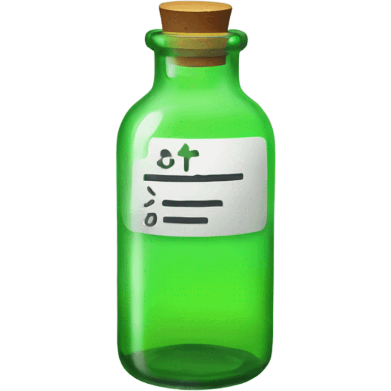 The Substance Neon Green Vial emoji