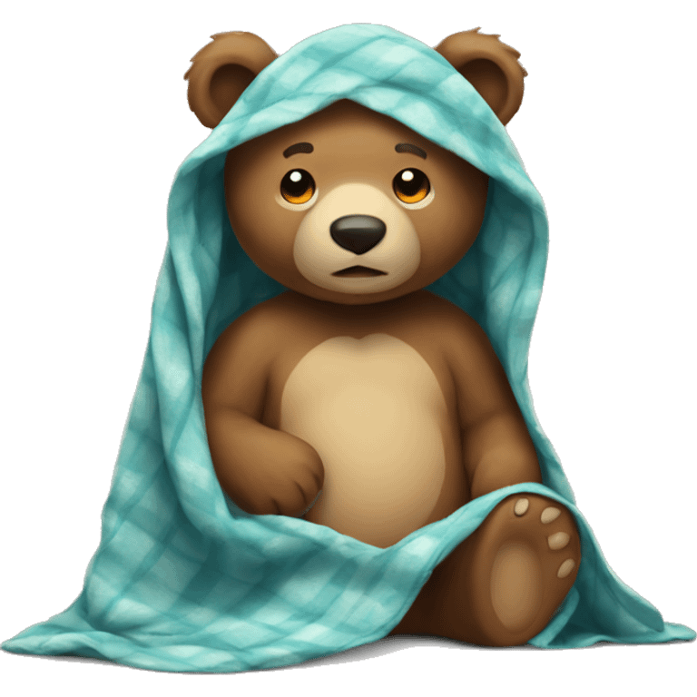 Gute Bear with blanket  emoji