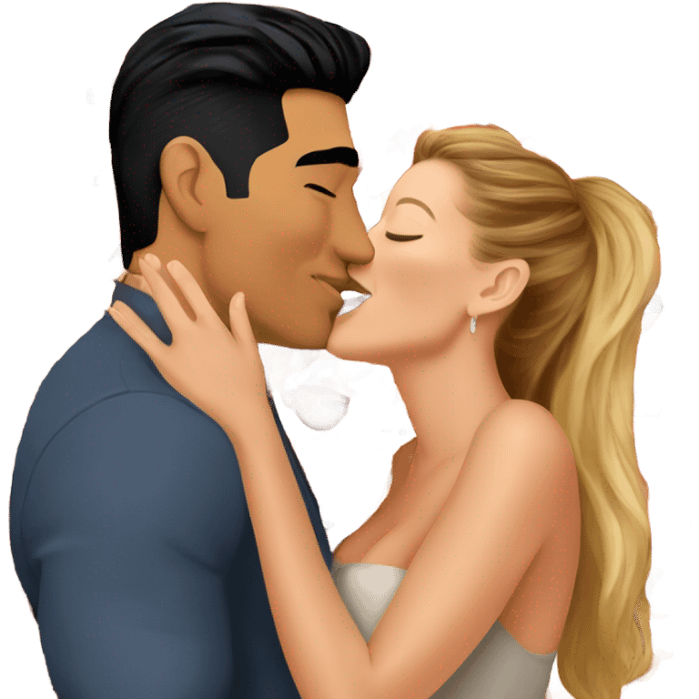 Mario Lopez kissing Blake lively emoji