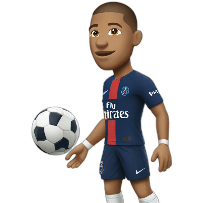 Mbappe qui marque un but emoji