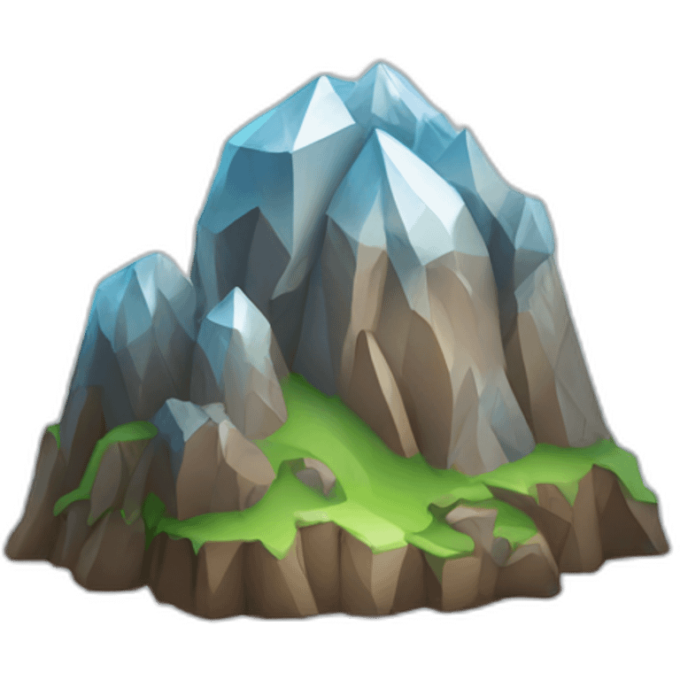 montagne de diamants emoji