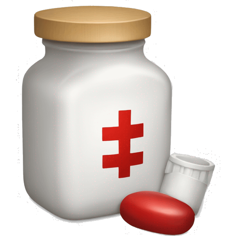 white and red medicine kit emoji