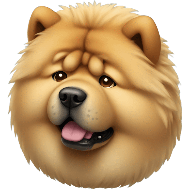 Chow Chow dog crying anxious emoji