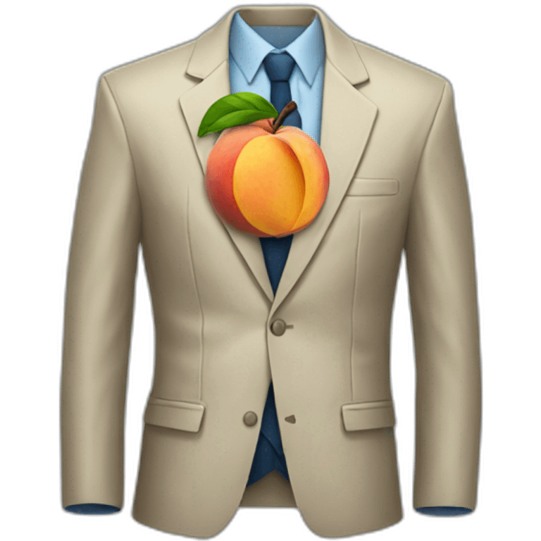 Peachtree in a jacket emoji