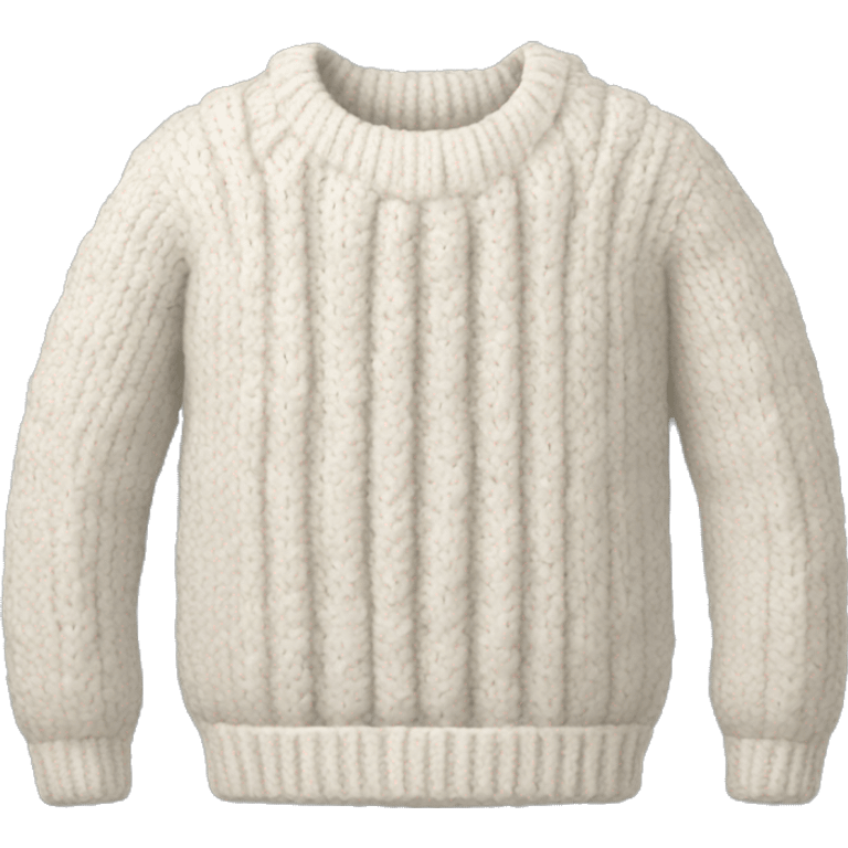 knitted white sweater  emoji