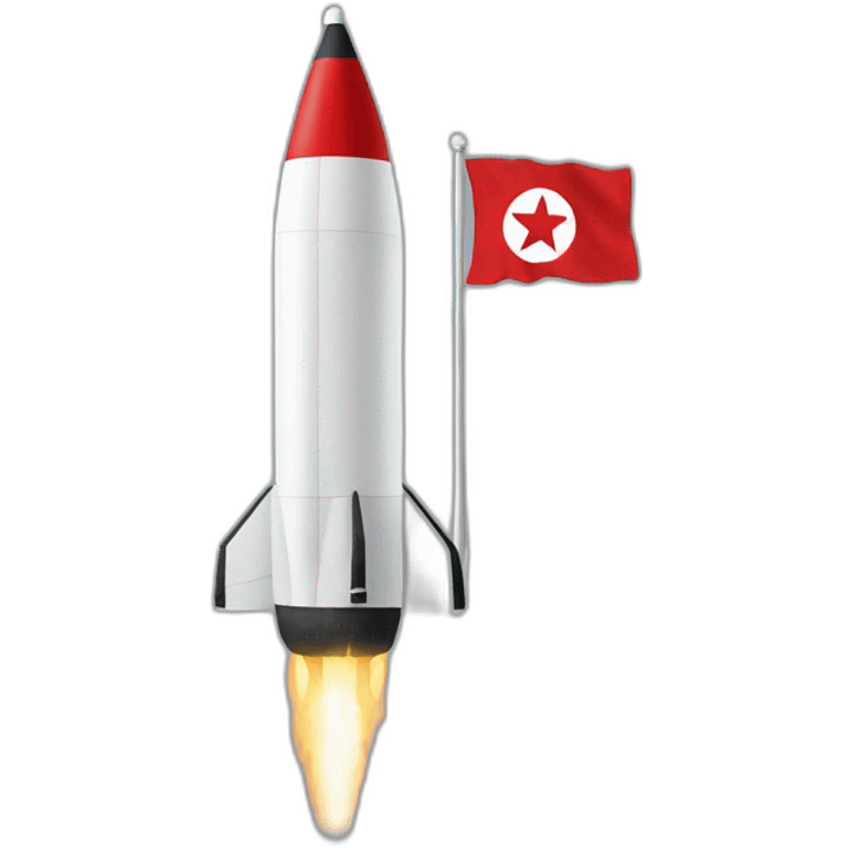 ICBM North Korean flag emoji