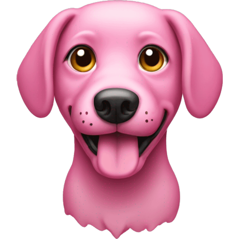 Pink dog  emoji