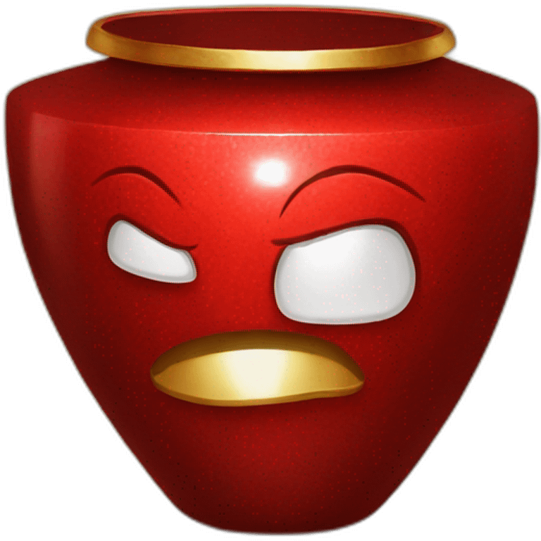 One ruby gem on gold pot emoji