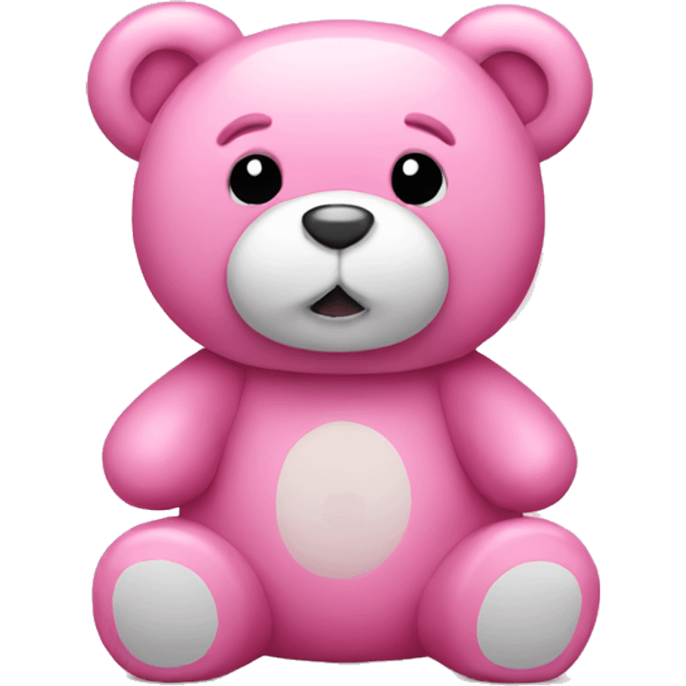 Pink teddy bear emoji