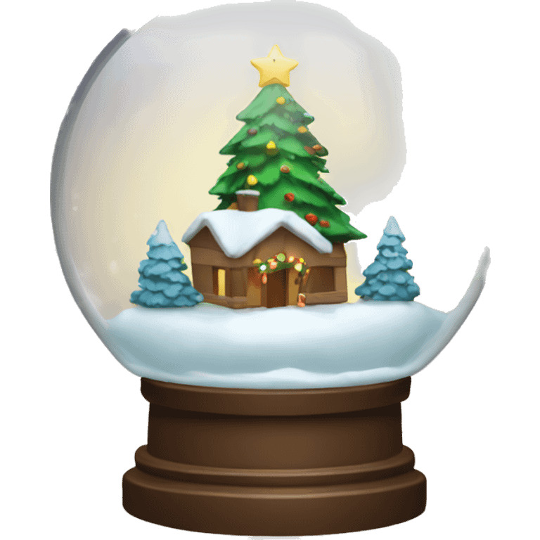 Christmas snowglobe emoji