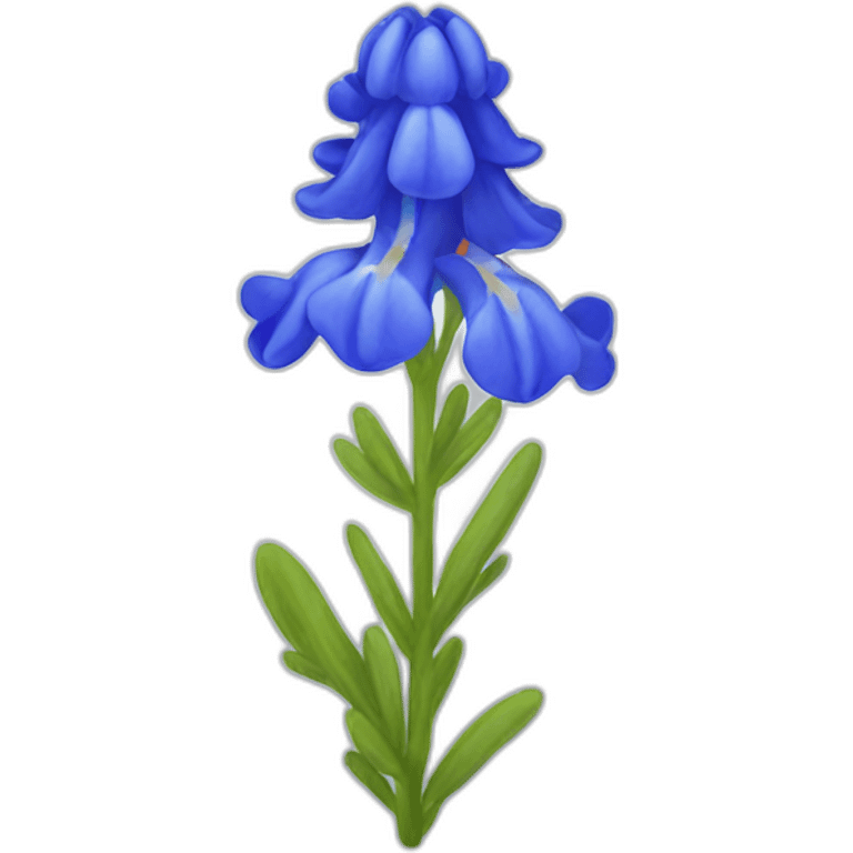 bluebonnet flower emoji