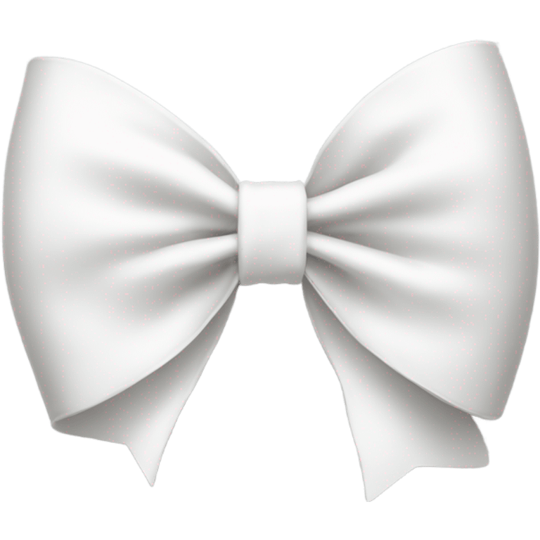 White bow on white bow emoji