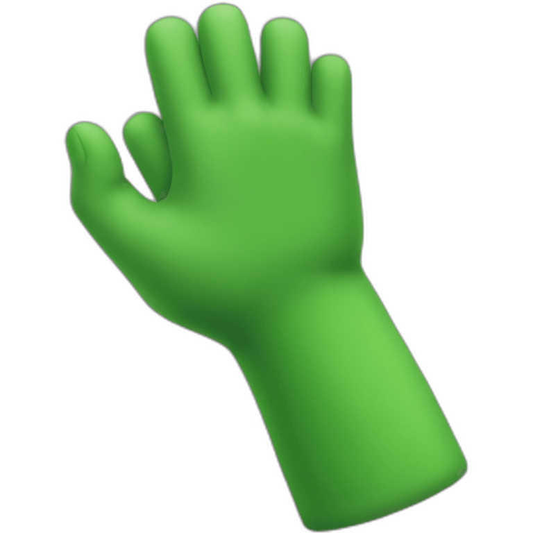 Arm with a green sleece emoji