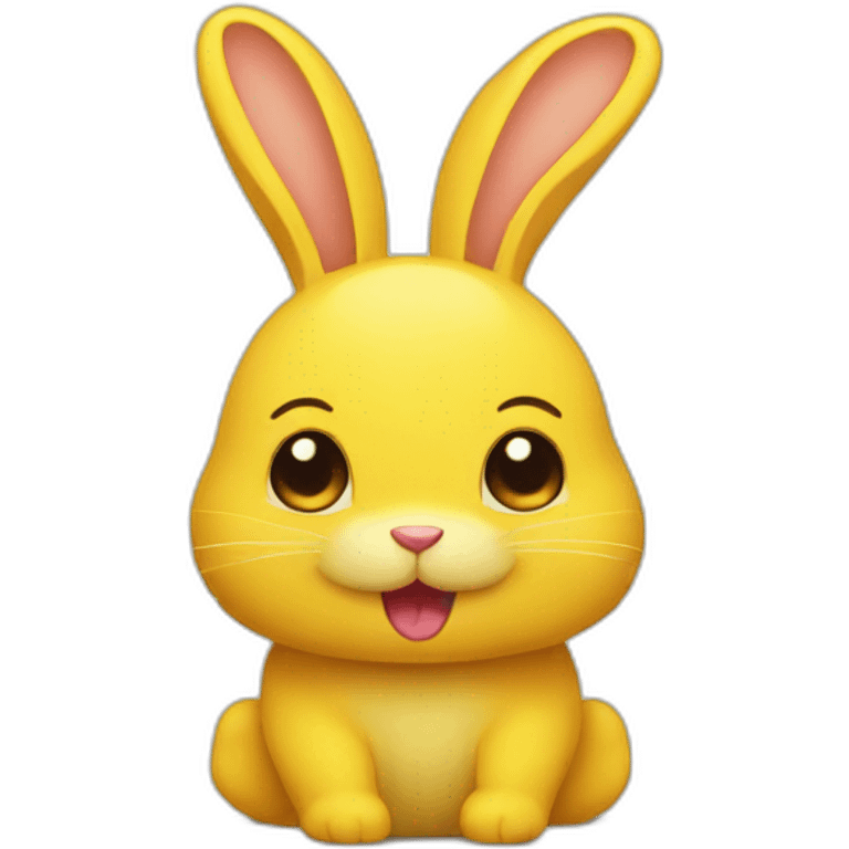 Yellow bunny emoji