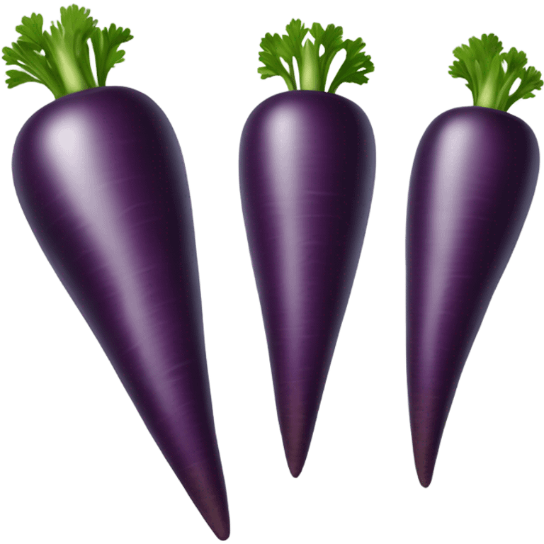 Purple carrot emoji