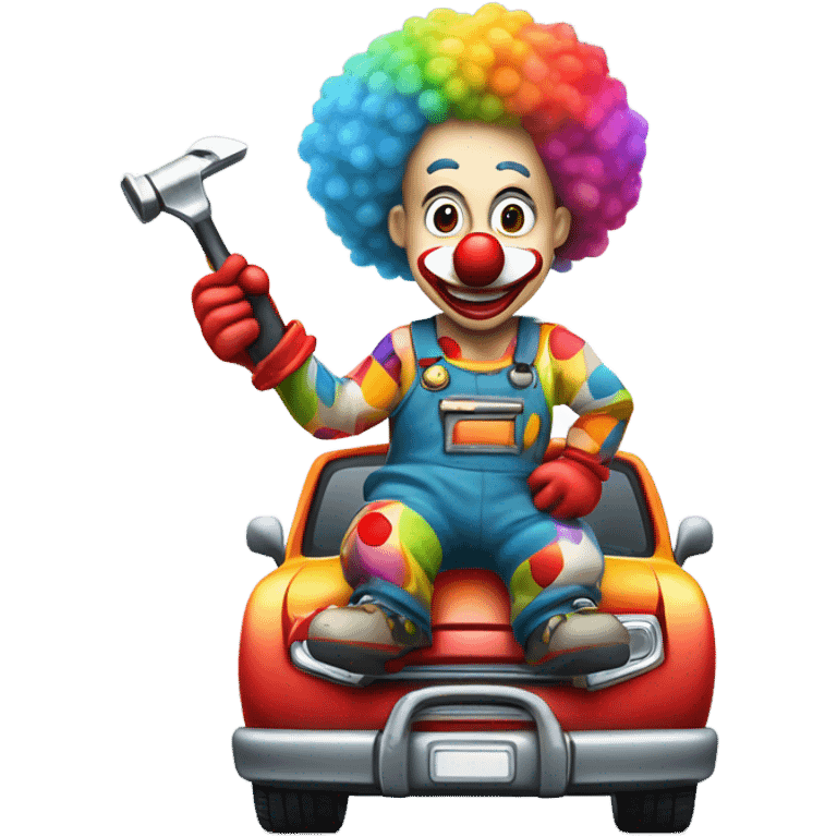 Clown car mechanic emoji