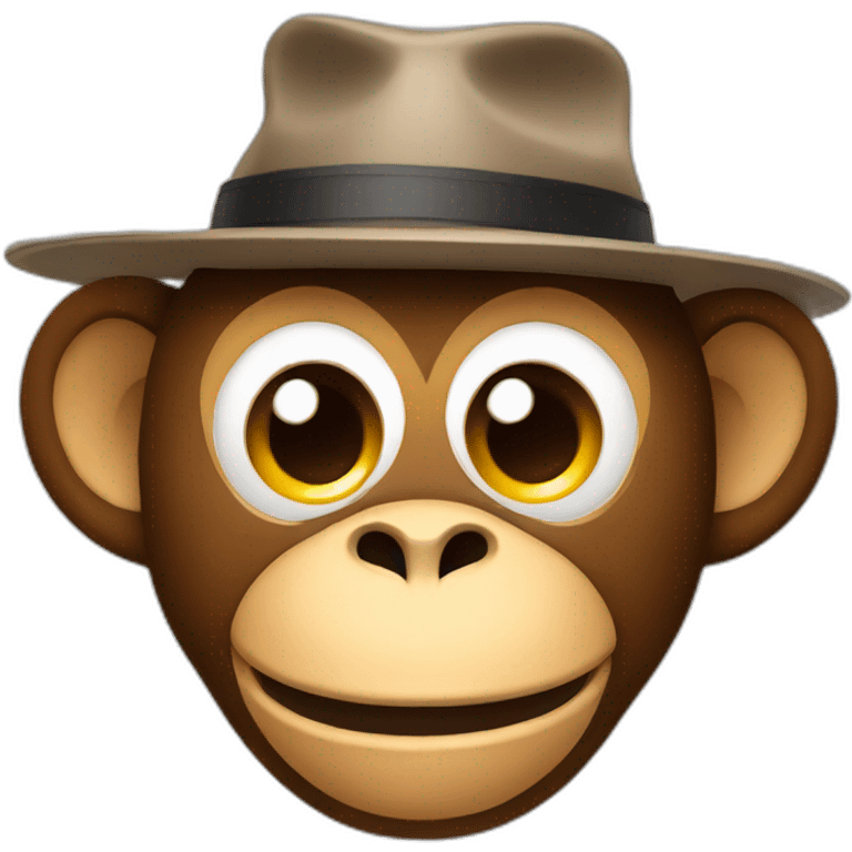 monkey head wearing a hat emoji