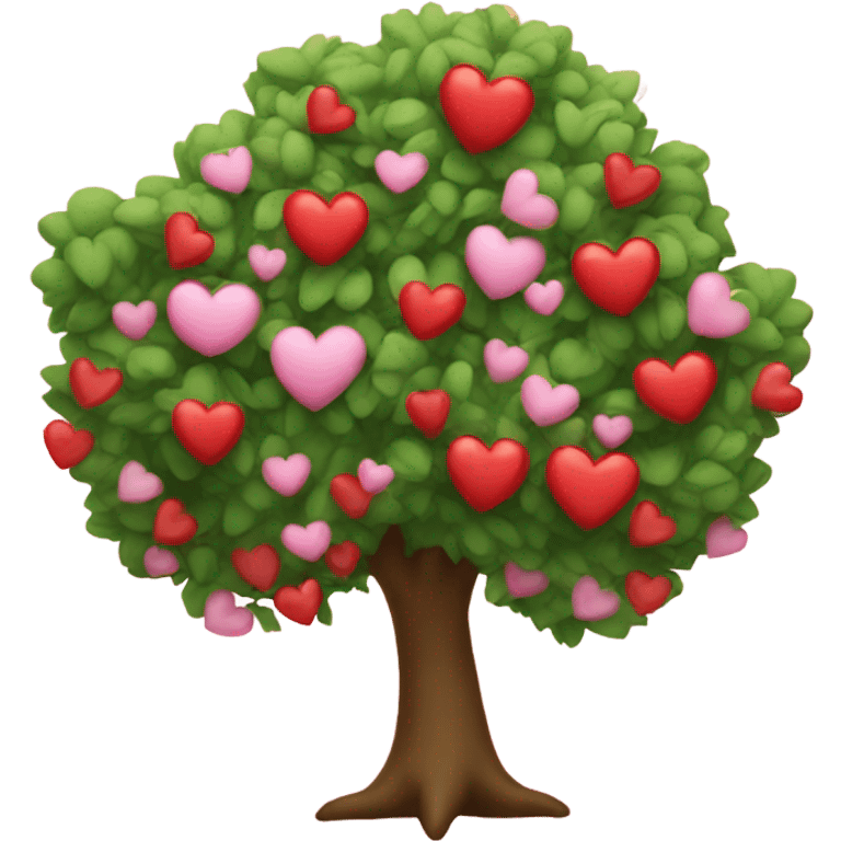 Valentine tree emoji