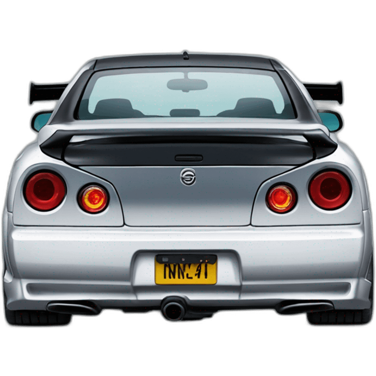 Nissan Skyline r34 back emoji