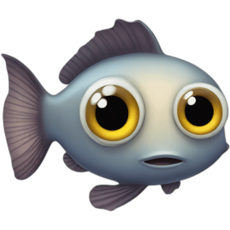 big eyed fish emoji