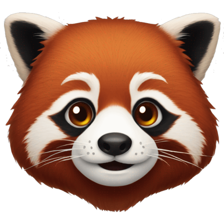 Red panda face emoji