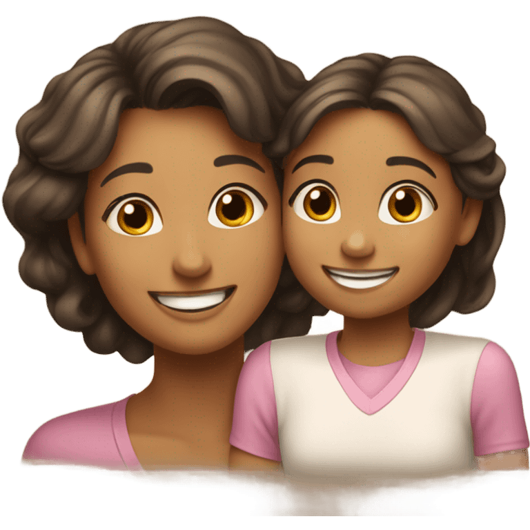 Related mom and daughter emoji