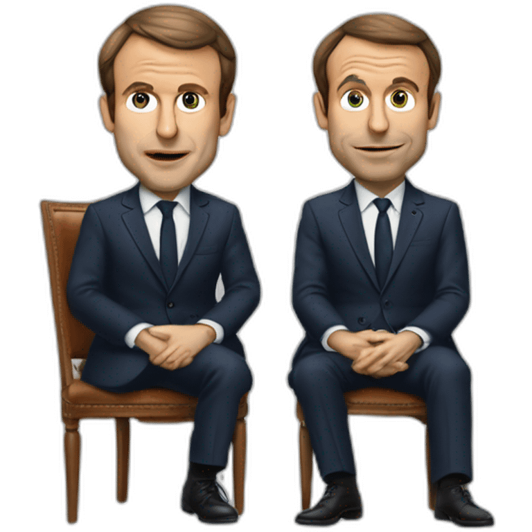 Emanuel Macron qui dit t’a guele emoji