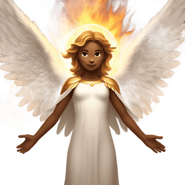 angel, surrounded by fire
 emoji