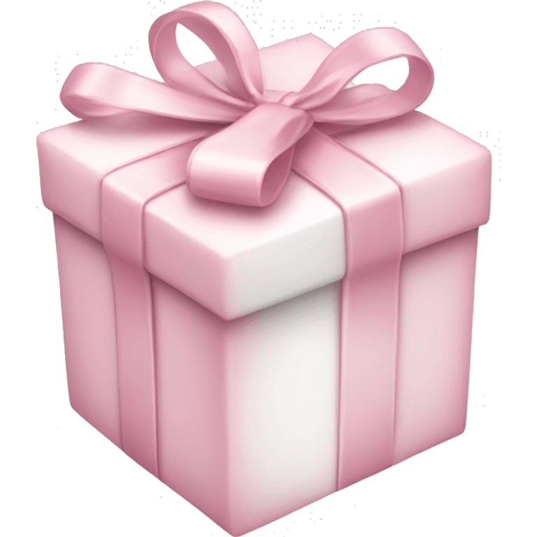 Light pink and white present emoji