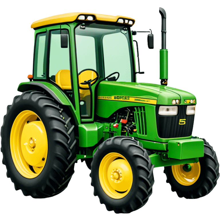 Tractor - John Deere 5055E (Model Year: 2021) (Iconic colour: Green with yellow) emoji