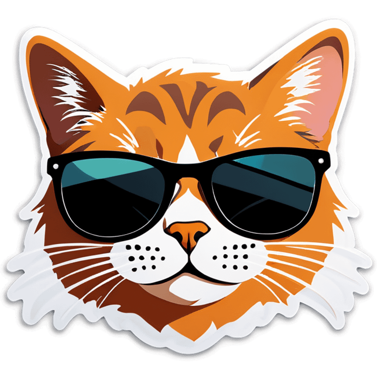 Cat with sunglasses emoji