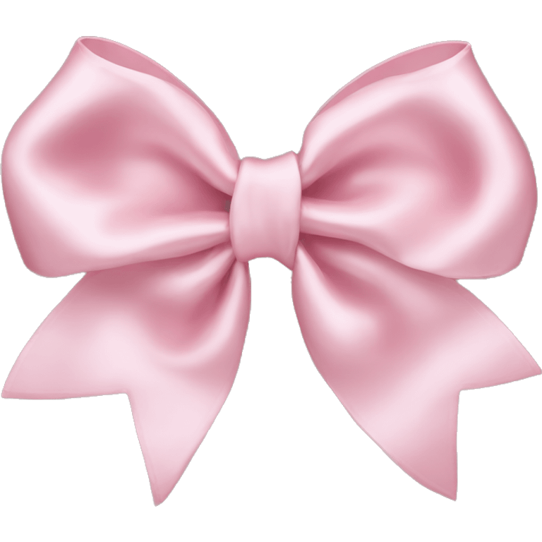 light pink satin bow  emoji